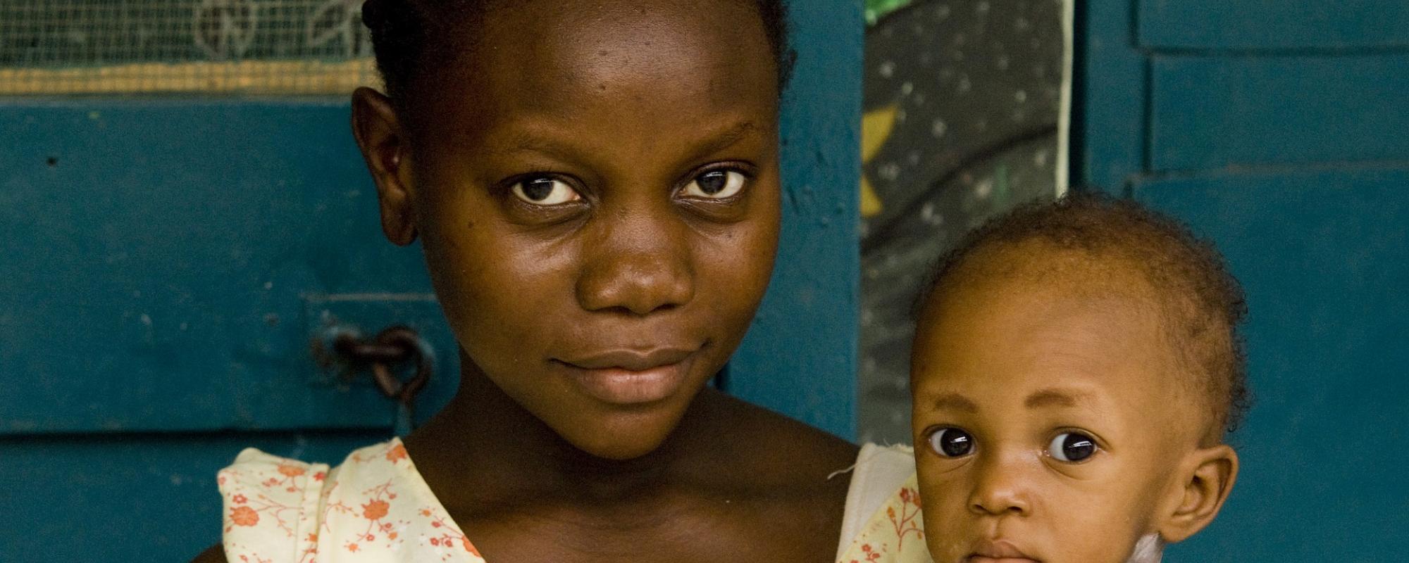 Haitian mother and child